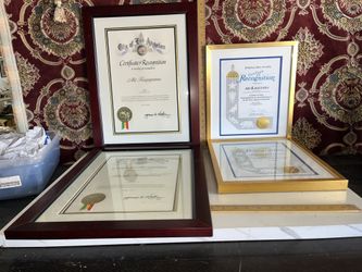 Frames With Matting And Glass