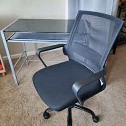 Metal Desk and Chair (FREE)