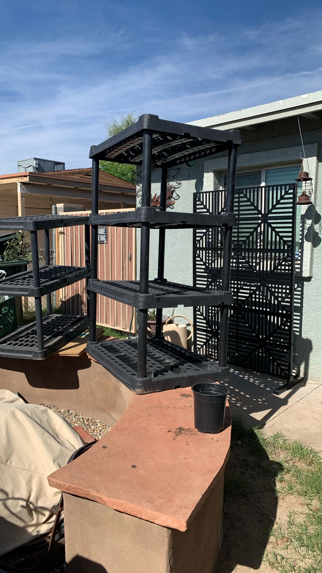 large plastic shelf $25