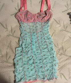 Pin Mint Green In The Garden Corset