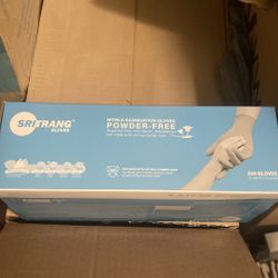 Black Nitrile Gloves Powder Free