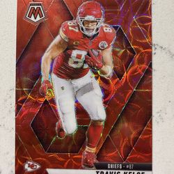 2025 Mosaic TRAVIS KELCE Red Scope Mosaic Parallel Card #106 KC Chiefs (Color Match)
