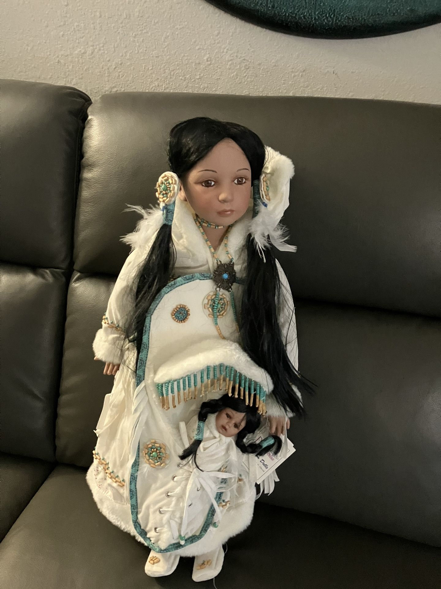 Indian Native Porcelain Doll