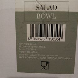 Black And Gold Salad Bowl Open Box Never used, Can Be Un Assemble 