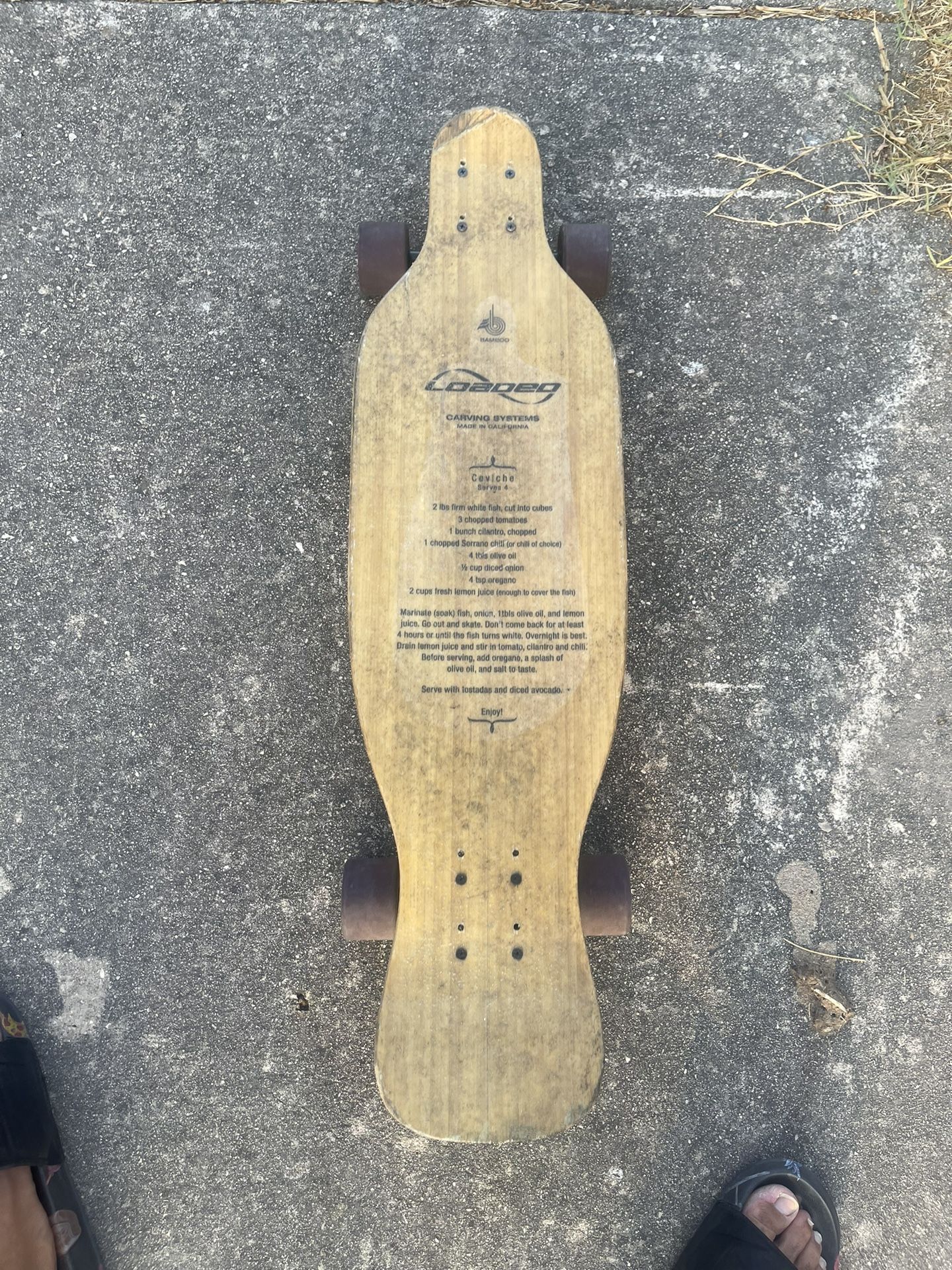 Loaded Ceviche Bamboo Skateboard longboard for Sale in San Antonio