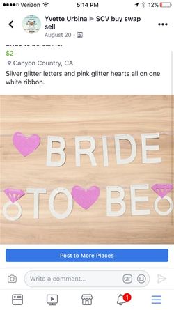 Bride to be banner