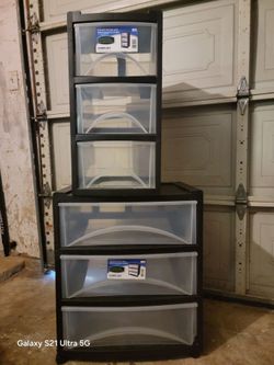 Wide 3 Drawer Storage Cart - Plastic Rolling Organizer -