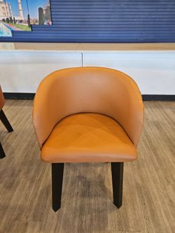 Restaurant Chairs Cognac Leather Tub Chairs