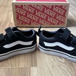 Black Suede/ Canvas Vans  Size 7