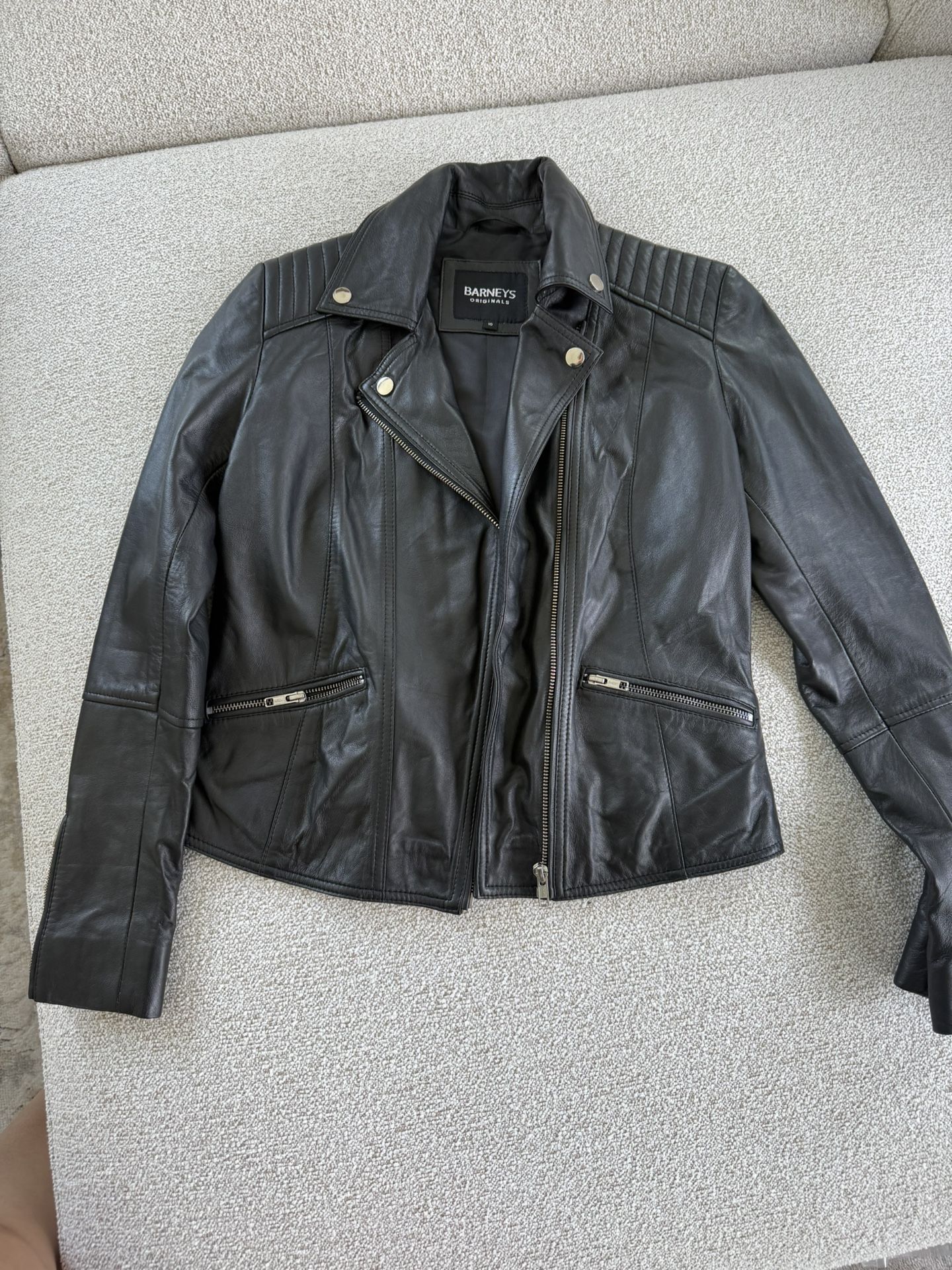 Barney’s leather Jacket UK size 10