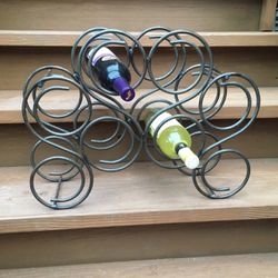8 Bottle Metal Wine Rack - 22 x 16