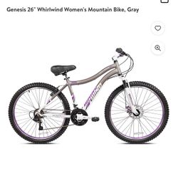 Genesis 26" Whirlwind Women's Mountain Bike (Gray)