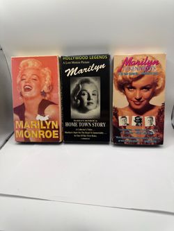 Vintage Marilyn Monroe 1990s VHS tapes  movies