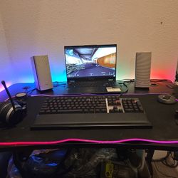 Gaming Table,  Bose Speakers,  Gaming Keyboard & Mouse Gaming Headset