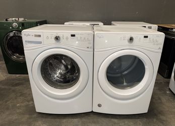 WHIRLPOOL XL CAPACITY WASHER DRYER ELECTRIC SET 