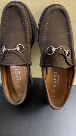 Brown Suede Gucci Loafer