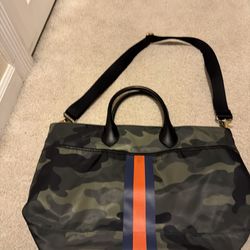 The bag in the image is a Mark & Graham x Pottery Barn Kids Camo Diaper bag