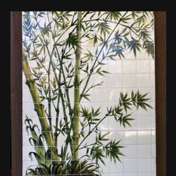  mosaic art Bamboo tile painting puzzle wall art