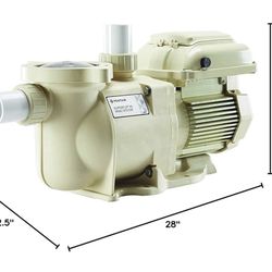 New Pentair EC-342001 SuperFlo VS Variable Speed Pool Pump, 1 1/2 Horsepower, 115/208-230 Volt, Energy Star Certified, Almond