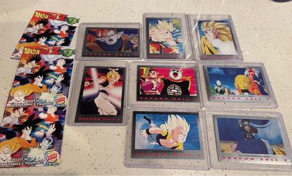 Dragon ball Z collectible cards. 8 pieces