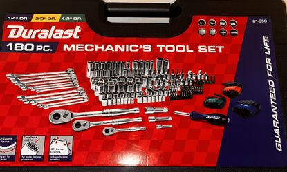 Duralast 180 PC. Mechanic’s Tool Set