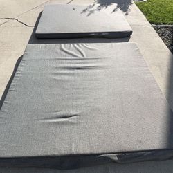 Tent Trailer Camper Bed  cushions two sizes nice condition 78 x 68 & 78 x 60