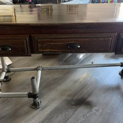 solid wood desk 