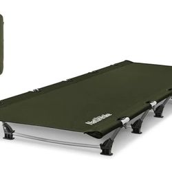 Naturehike GreenWild Camping Cot, Ultralight Folding Backpacking Cot, 60-Second Easy Set-Up, Supports 330lbs, Portable Camping Bed for Adults for Camp