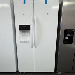 Refrigerator White Side By side 