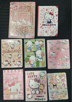 Medium and large Sanrio notebooks
