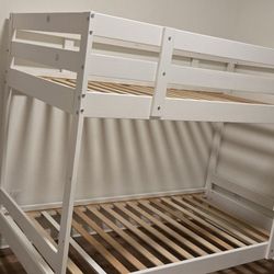 IKEA MYDAL Twin Bunk Bed – Solid Wood, White – Great Condition