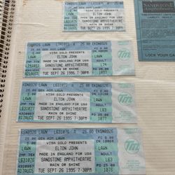 Old Concert Tickets 