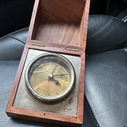 Antique Style Clock Wooden Box