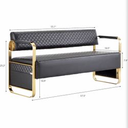 Black And Gold Bench