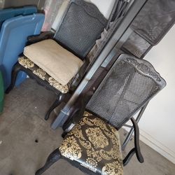 Antique Damask Chairs