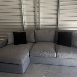 Grand Down III 125" Fabric 2 Piece Sectional With Right Arm Facing Oversized Chaise SOFA