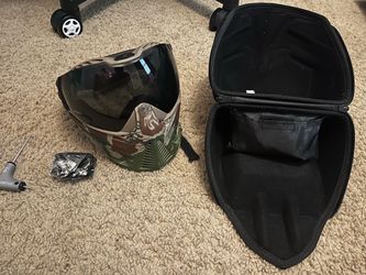 Unite predator with smoke lenses camo paintball Mask with Case and Accessories