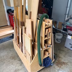 Wood and plywood storage rack