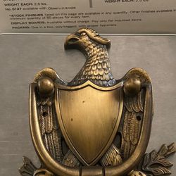 American Eagle forged brass door knocker by Baldwin hardware in 1970’s