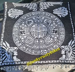 New Aztec Calendar Poncho Gaban Thick Like A Blanket 