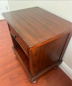 2 x solid wood nightstands