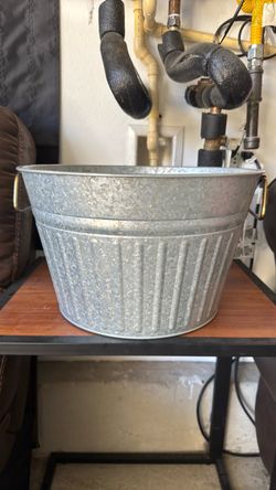 Galvanized Beverage Tub with Handles
