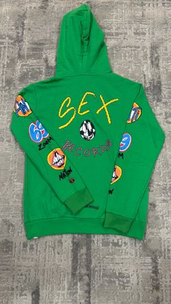 Sex Records Green Graphic Hoodie