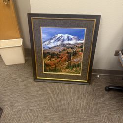 2 Mountain View Picture With Fram