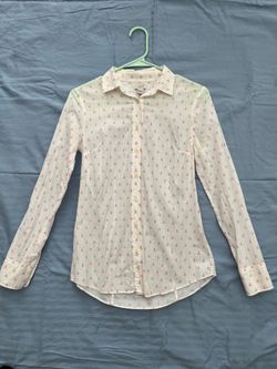 J.CREW women shirt, XXS, White, like new