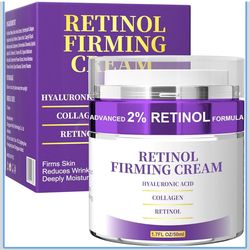 Retinol Cream for Face, Neck Creams for Tightening and Firming, Anti Aging Face Moisturizer for Face, Day & Night Moisturizing with Collagen, Hyaluron