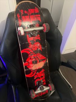 Darkstar Ruin FP Complete Skateboard - Black/Red - 7.6in