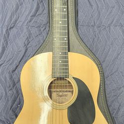 Gagliano 2030 full size  Acoustic Guitar with Case and new strings vintage 
