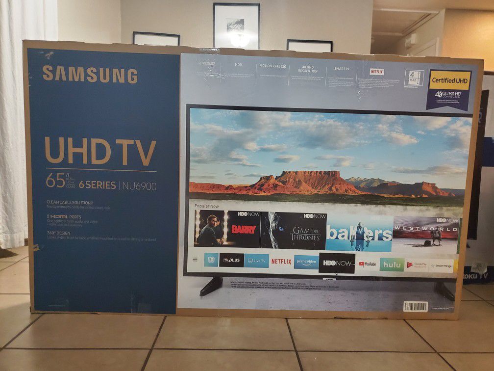 Samsung - 65" Class - LED - NU6900 Series - 2160p - Smart - 4K UHD TV with HDR. BRAND NEW IN BOX! COMES WITH ACCESSORIES!PRICE FIRM!!