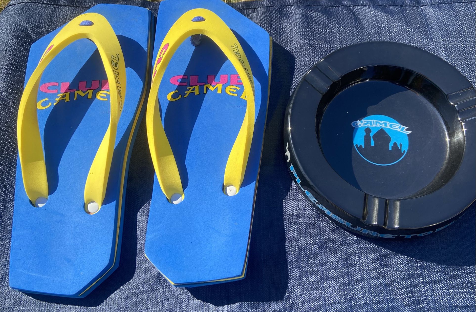 Camel Cigarettes Advertising Ashtray & Flip Flops